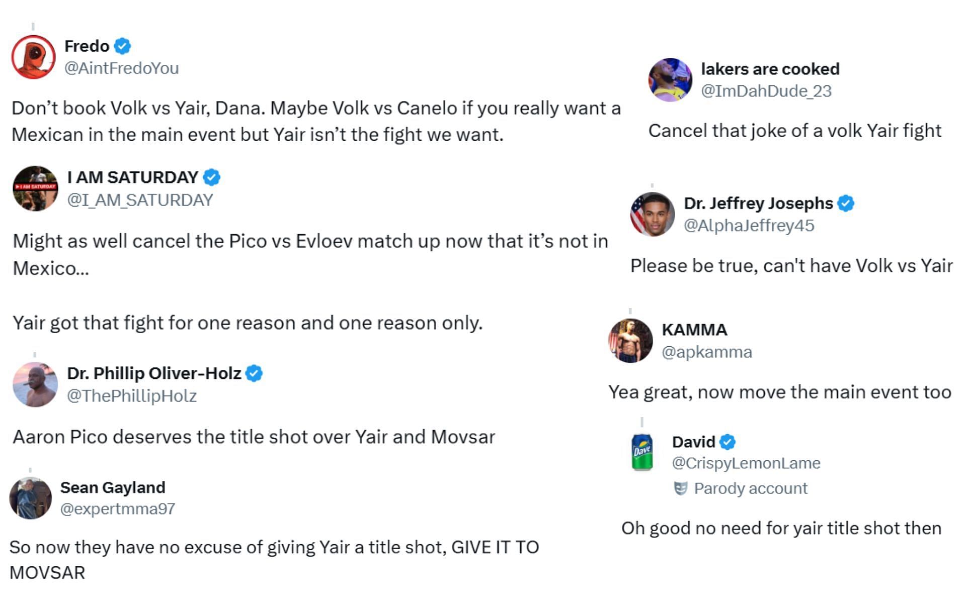 Fan reactions